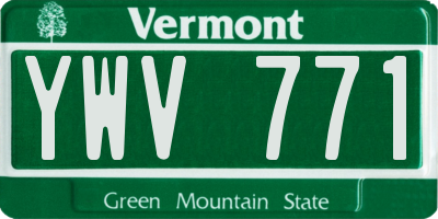 VT license plate YWV771