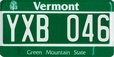 VT license plate YXB046