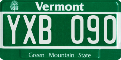 VT license plate YXB090