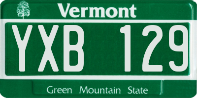 VT license plate YXB129