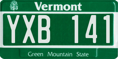 VT license plate YXB141