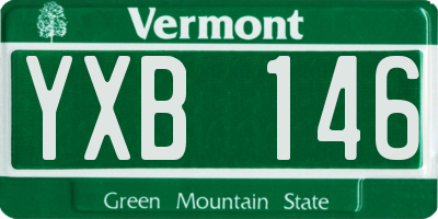 VT license plate YXB146