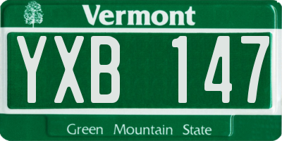 VT license plate YXB147