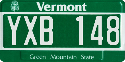 VT license plate YXB148
