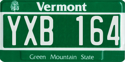VT license plate YXB164
