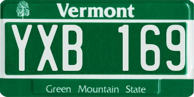 VT license plate YXB169