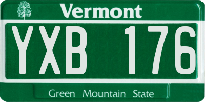 VT license plate YXB176