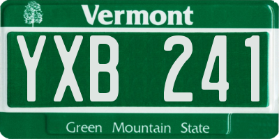 VT license plate YXB241