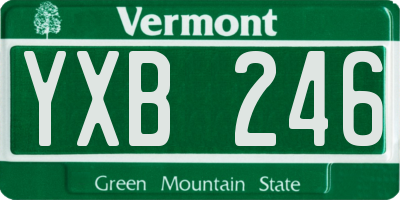 VT license plate YXB246