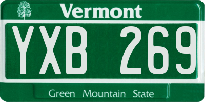 VT license plate YXB269
