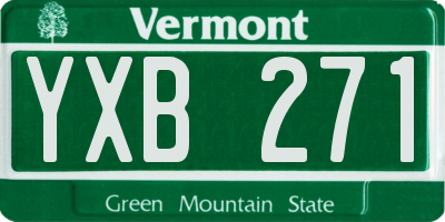 VT license plate YXB271
