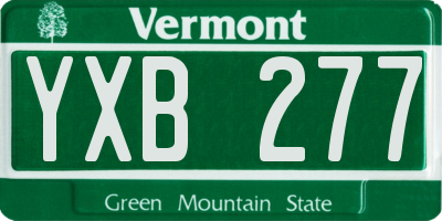 VT license plate YXB277