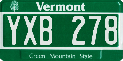 VT license plate YXB278