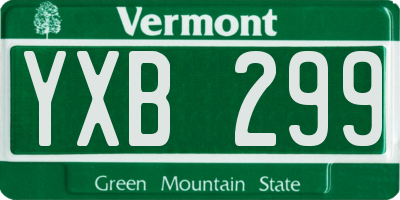 VT license plate YXB299
