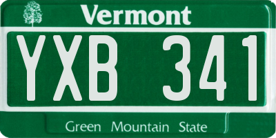 VT license plate YXB341