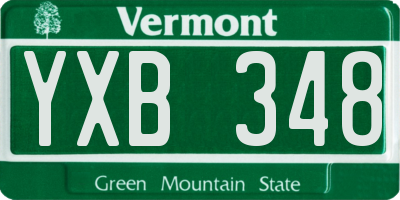 VT license plate YXB348