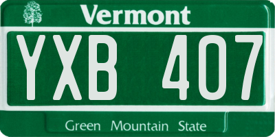 VT license plate YXB407