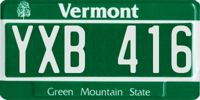 VT license plate YXB416