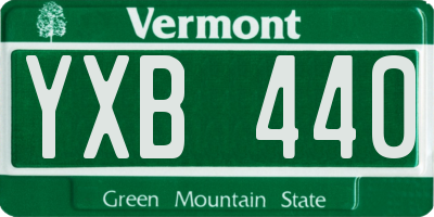 VT license plate YXB440