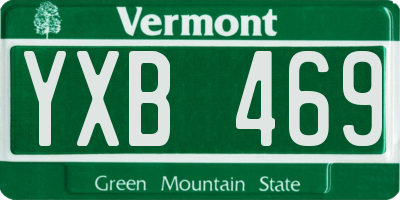 VT license plate YXB469