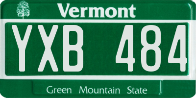 VT license plate YXB484
