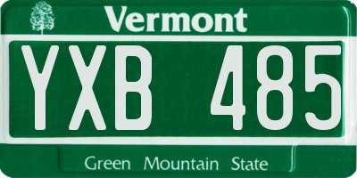 VT license plate YXB485