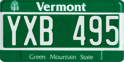 VT license plate YXB495