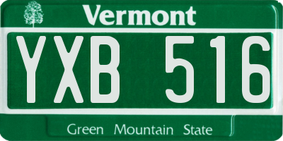 VT license plate YXB516