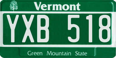 VT license plate YXB518