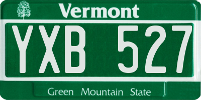 VT license plate YXB527