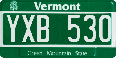 VT license plate YXB530