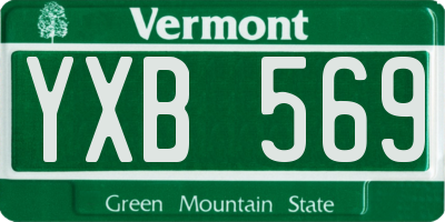 VT license plate YXB569