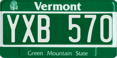 VT license plate YXB570