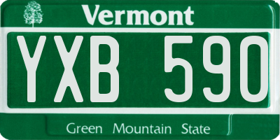 VT license plate YXB590
