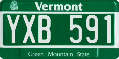VT license plate YXB591