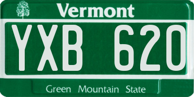 VT license plate YXB620