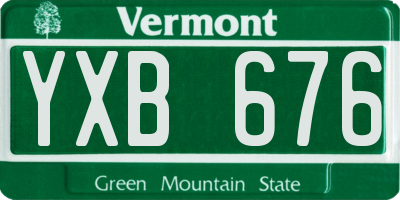 VT license plate YXB676