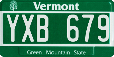 VT license plate YXB679