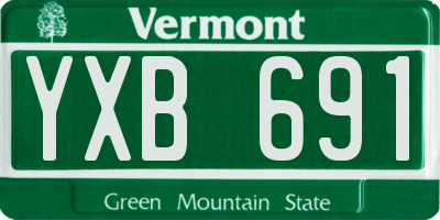 VT license plate YXB691
