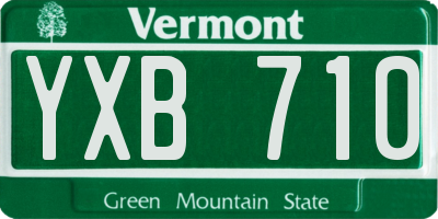 VT license plate YXB710