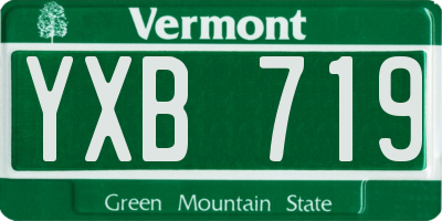 VT license plate YXB719
