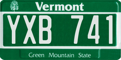 VT license plate YXB741