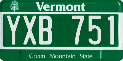 VT license plate YXB751