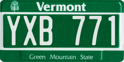 VT license plate YXB771