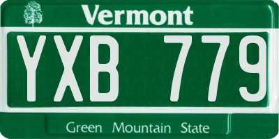 VT license plate YXB779