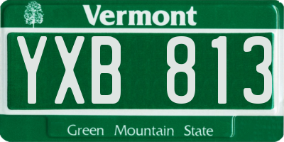VT license plate YXB813