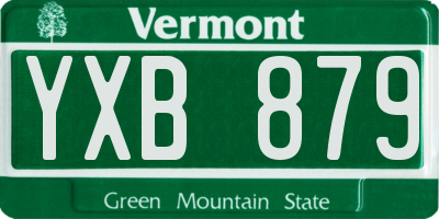 VT license plate YXB879