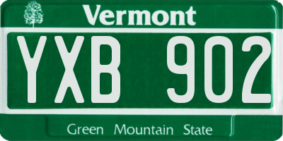 VT license plate YXB902