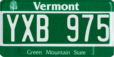 VT license plate YXB975