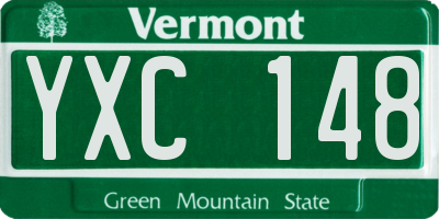 VT license plate YXC148